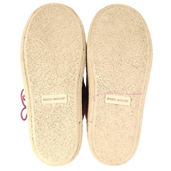 Isabel Marant Zenora Boots 37 US 6.5 Womens Black Fleece Lied $815 - Picture 9 of 14